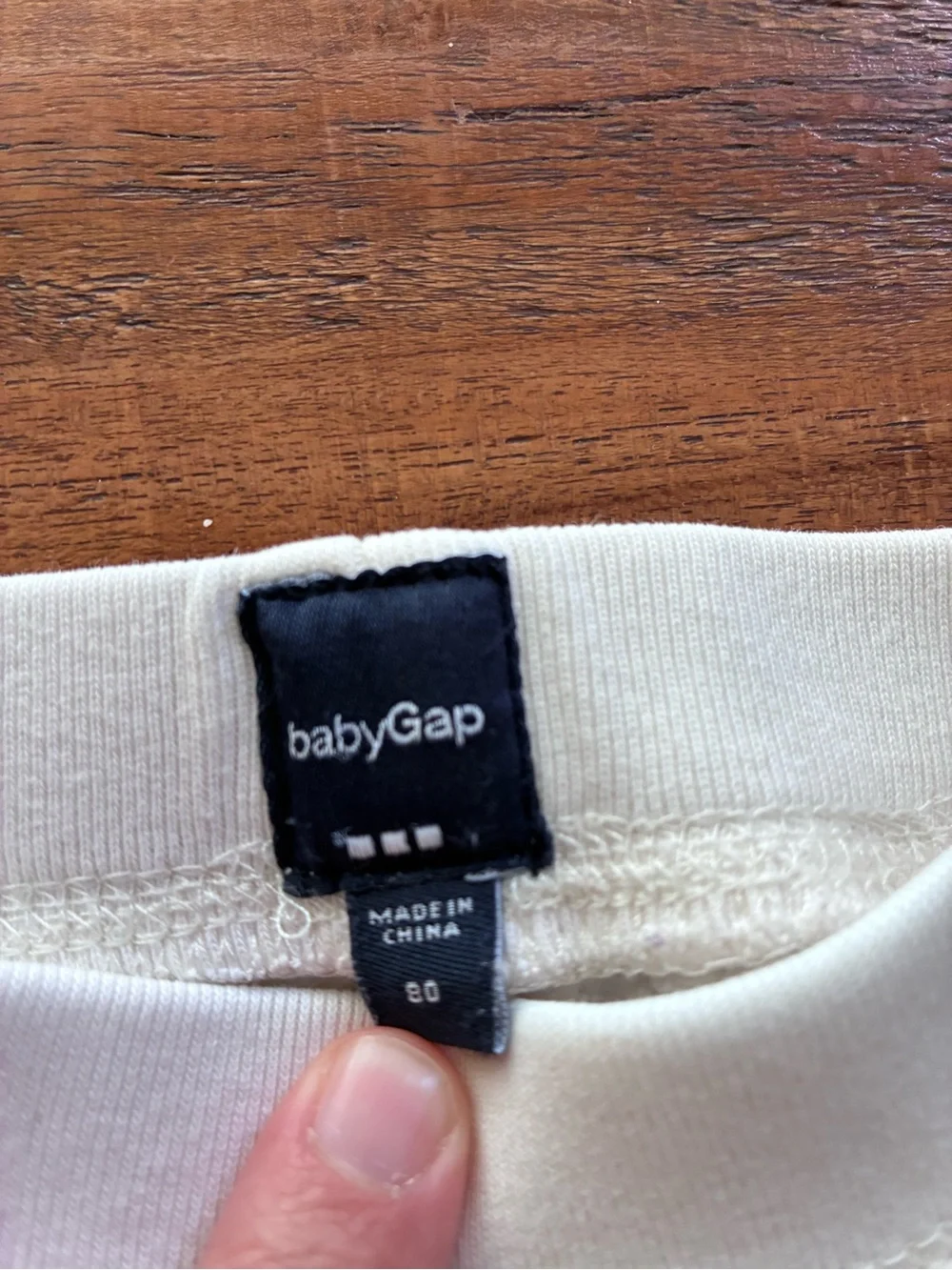 Baby Gap Sweatpants Bundle Bear Appliqué Baby Pants Pink & Cream 12-18 mo/EU 80
